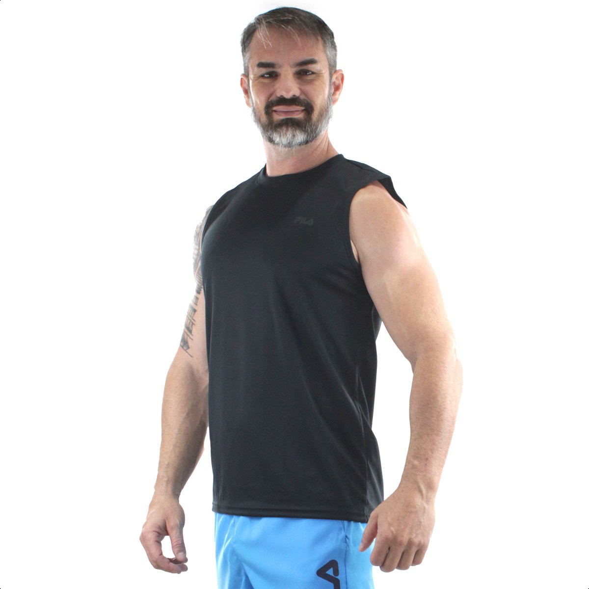 Regata Fila Myler Preta - Masculina Preto 2