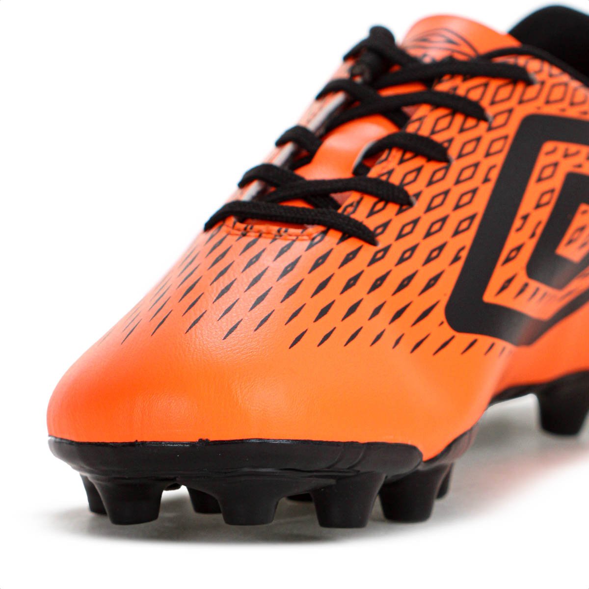 Chuteira Umbro Campo X Diamond Laranja Fluor e Preto - Masculino Laranja 6