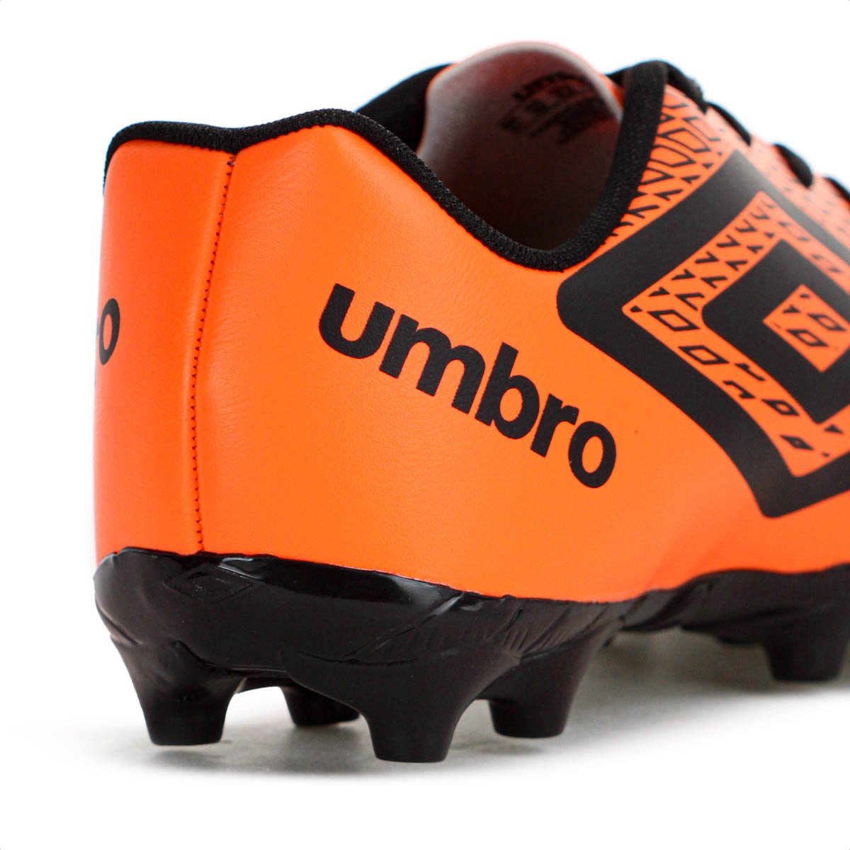 Chuteira Umbro Campo X Diamond Laranja Fluor e Preto - Masculino Laranja 7