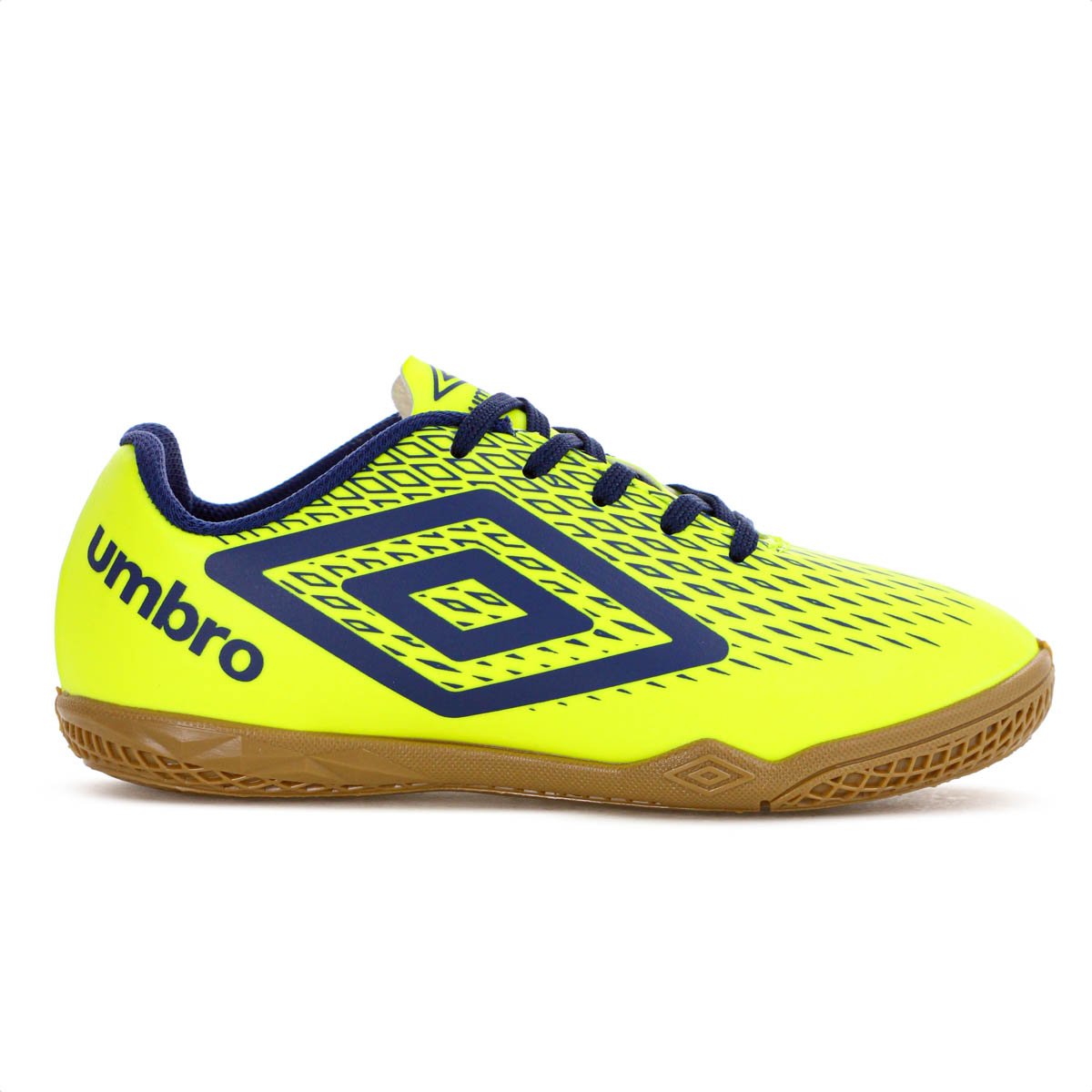 Chuteira Umbro Futsal X Diamond Jr Verde Limao e Azul Escuro - Juvenil