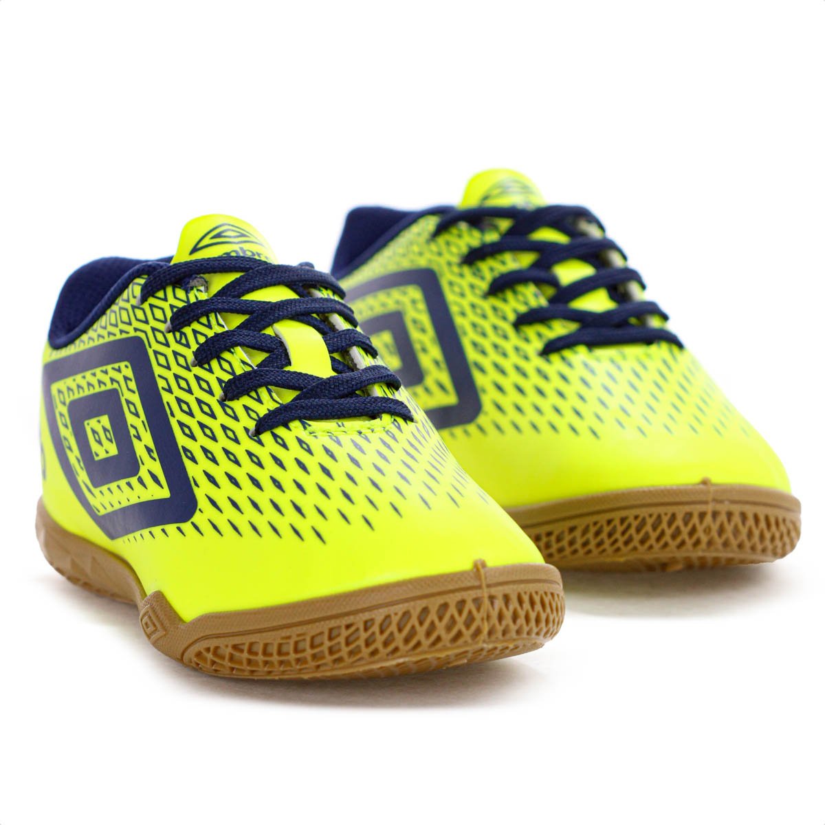 Chuteira Umbro Futsal X Diamond Jr Verde Limao e Azul Escuro - Juvenil Verde 3