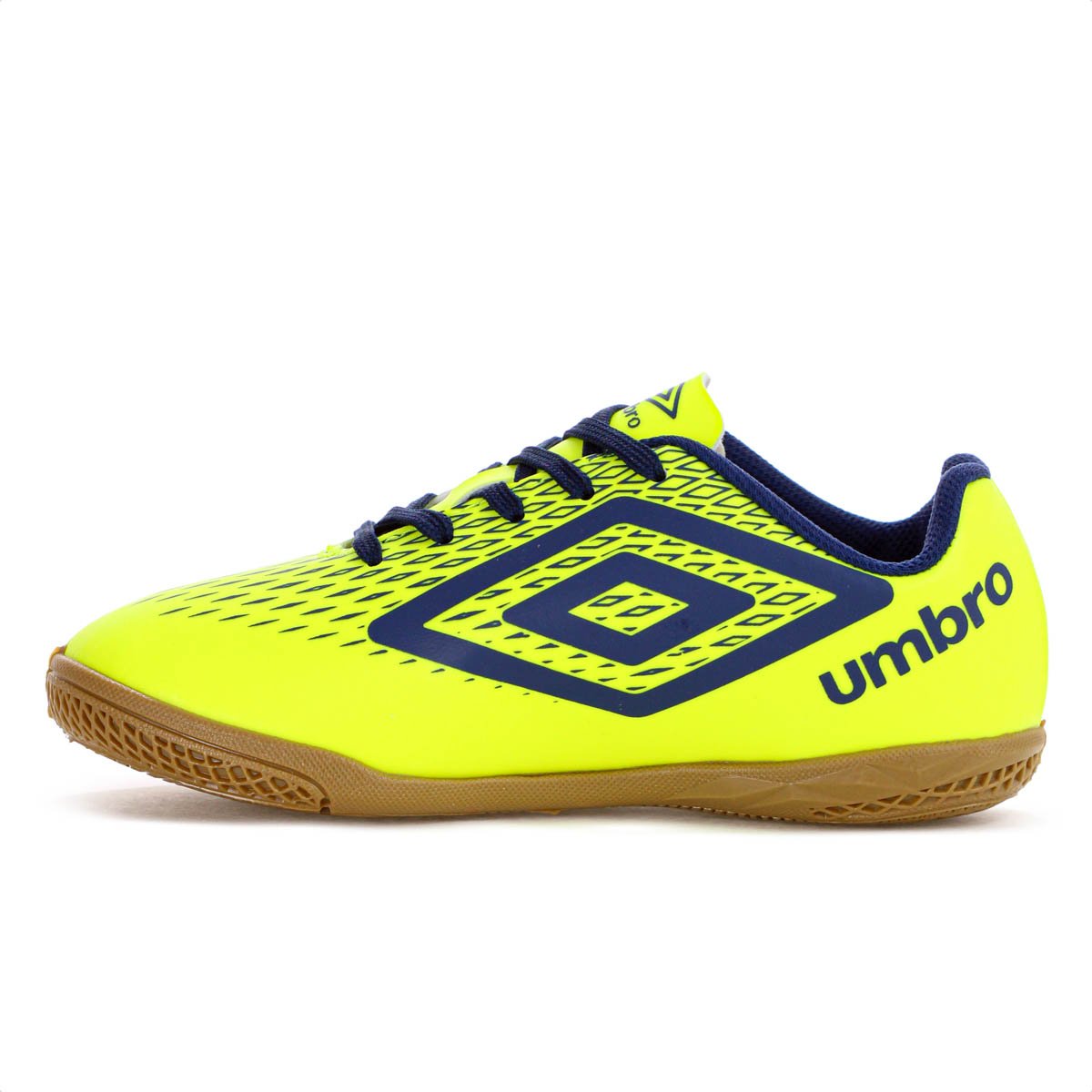 Chuteira Umbro Futsal X Diamond Jr Verde Limao e Azul Escuro - Juvenil Verde 2