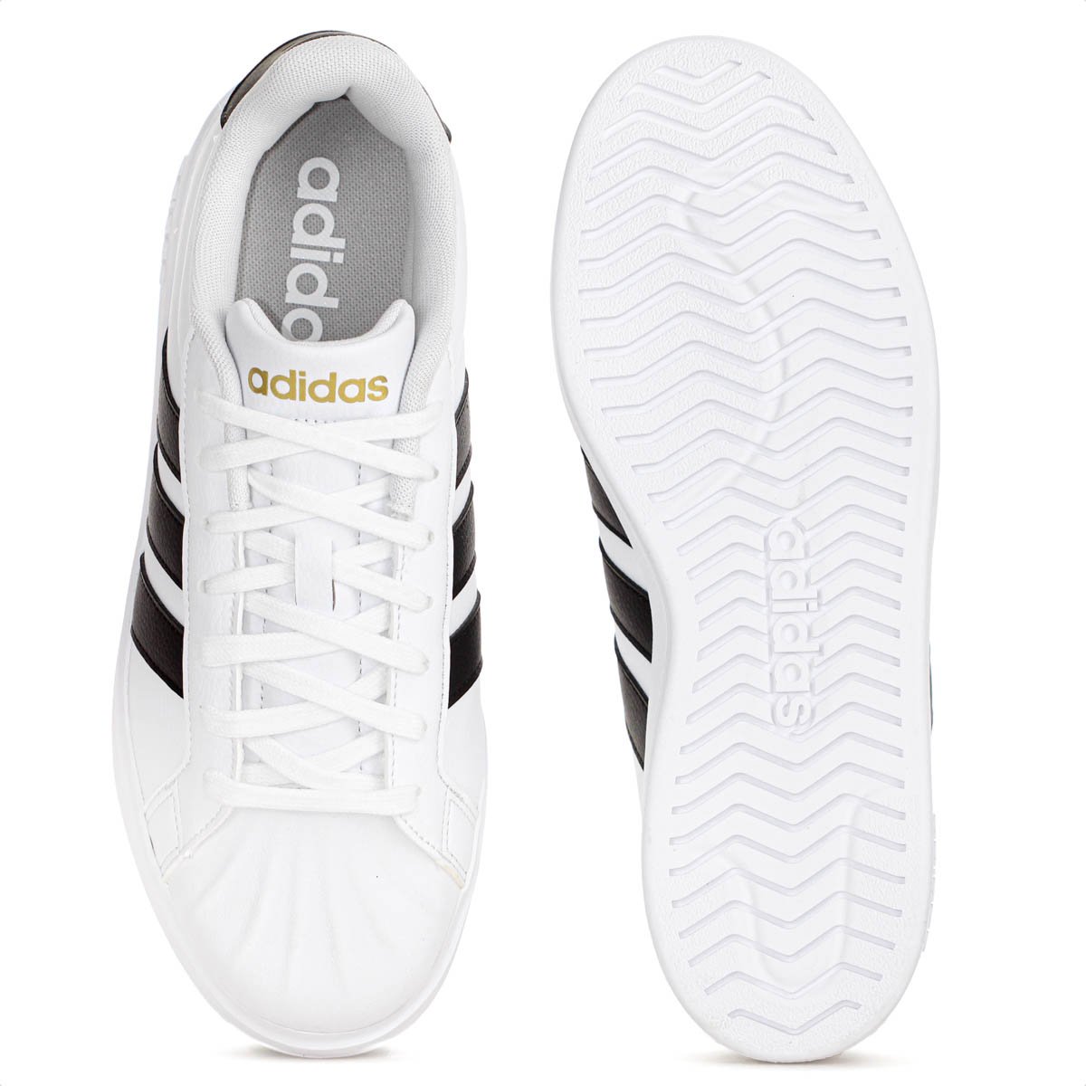 Tenis Adidas Streettalk Branco e Preto - Feminino Branco 4