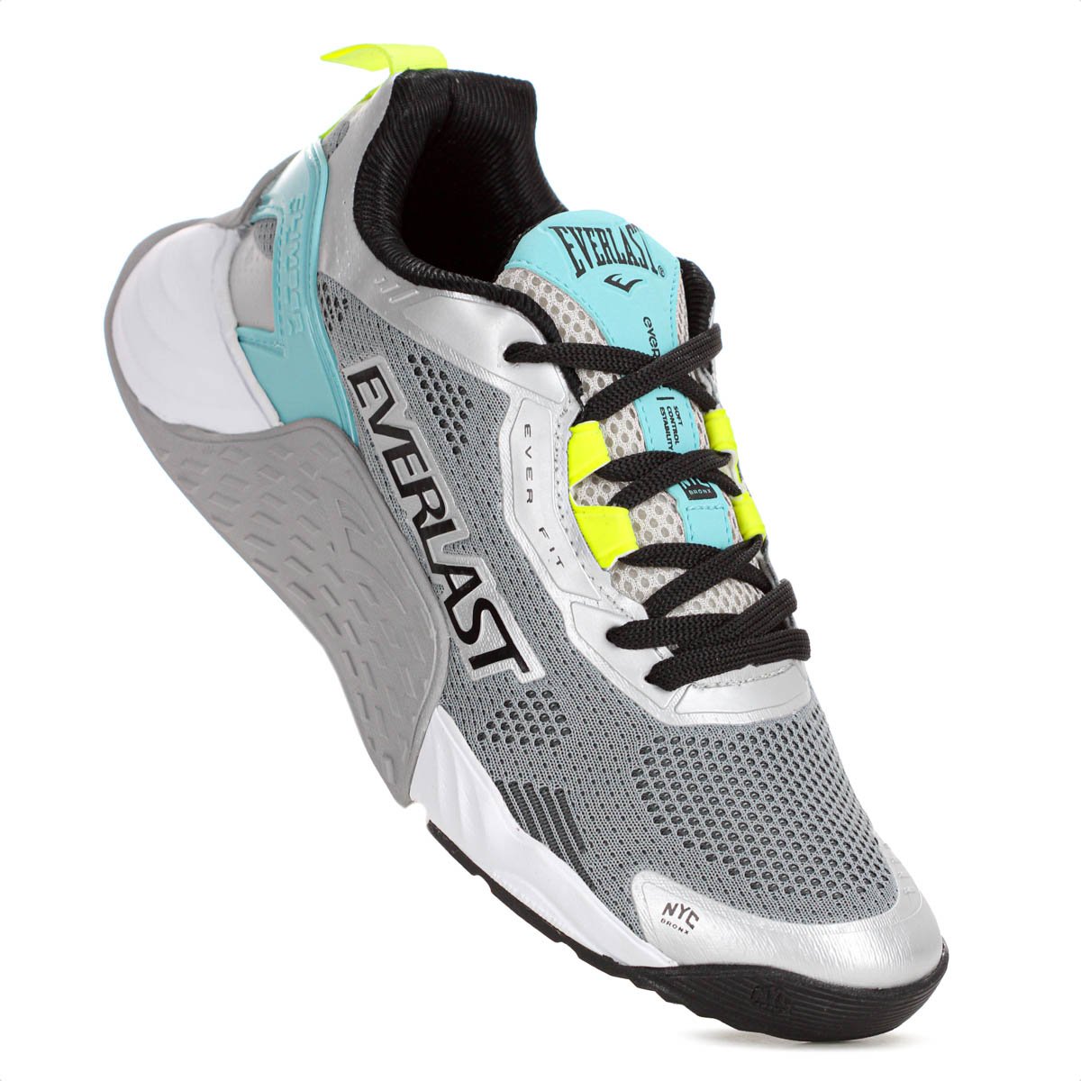 Tenis Everlast Climber Ultra Cinza e Verde Agua - Feminino Cinza 3