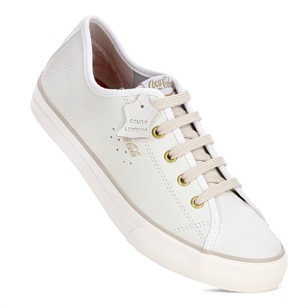 Tenis Coca Cola Stream Leather Off White - Feminino Off White 5