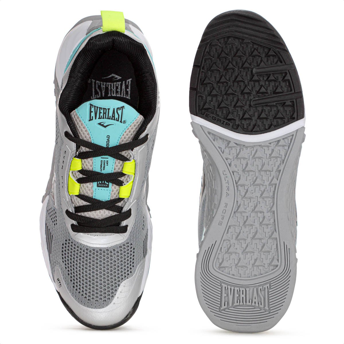 Tenis Everlast Climber Ultra Cinza e Verde Agua - Masculino Cinza 4