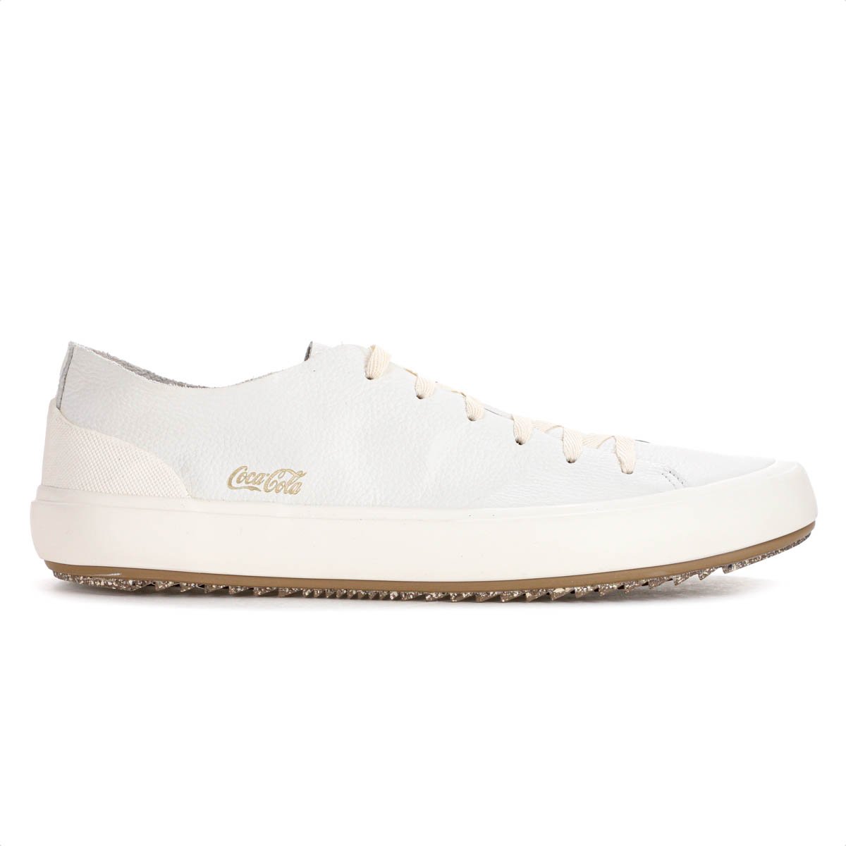 Tenis Coca Cola Trail Leather Off White - Masculino
