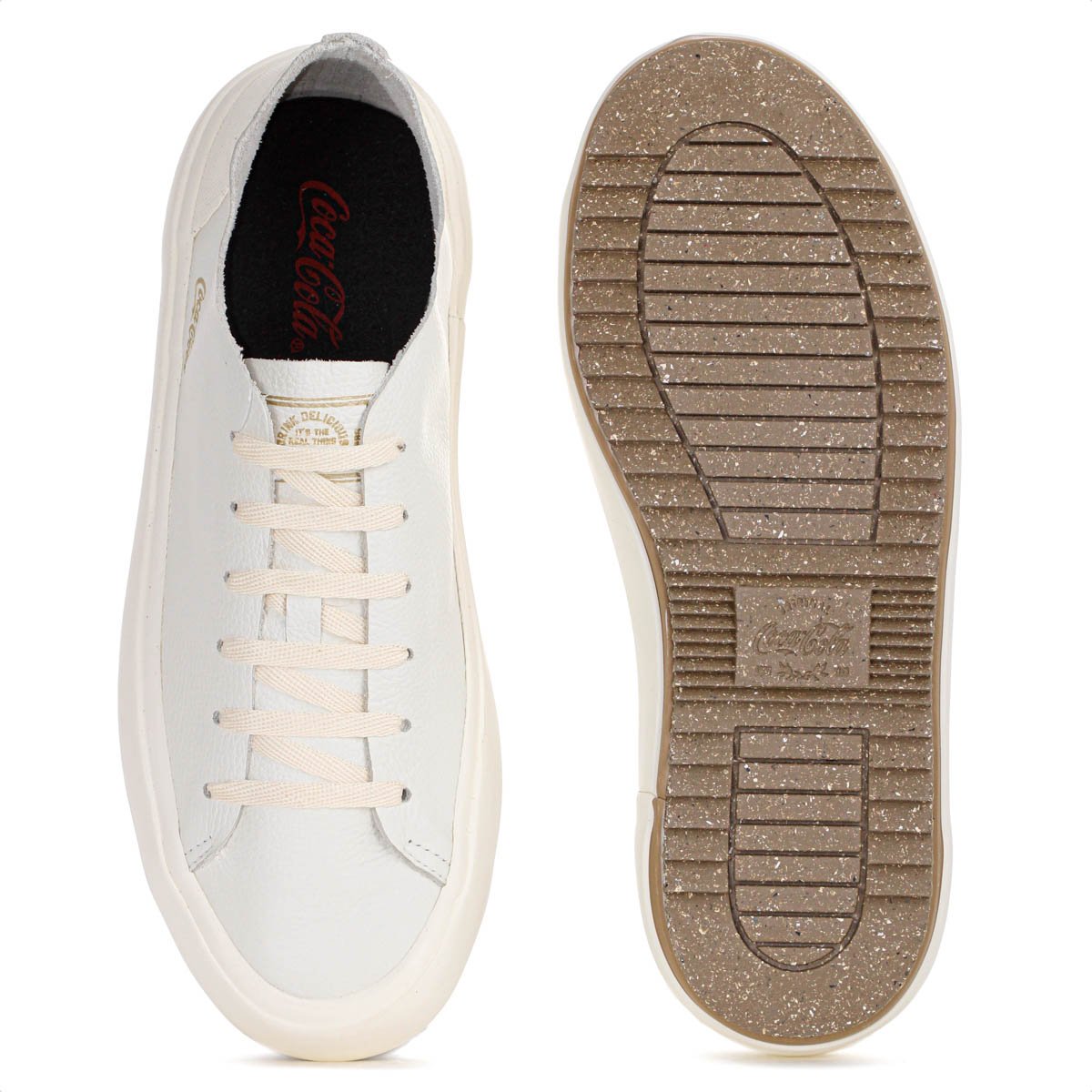 Tenis Coca Cola Trail Leather Off White - Masculino Off White 4