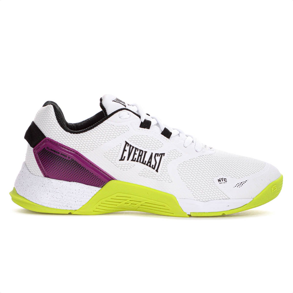 Tenis Everlast Climber Pro 3 Branco Roxo e Verde - Feminino 