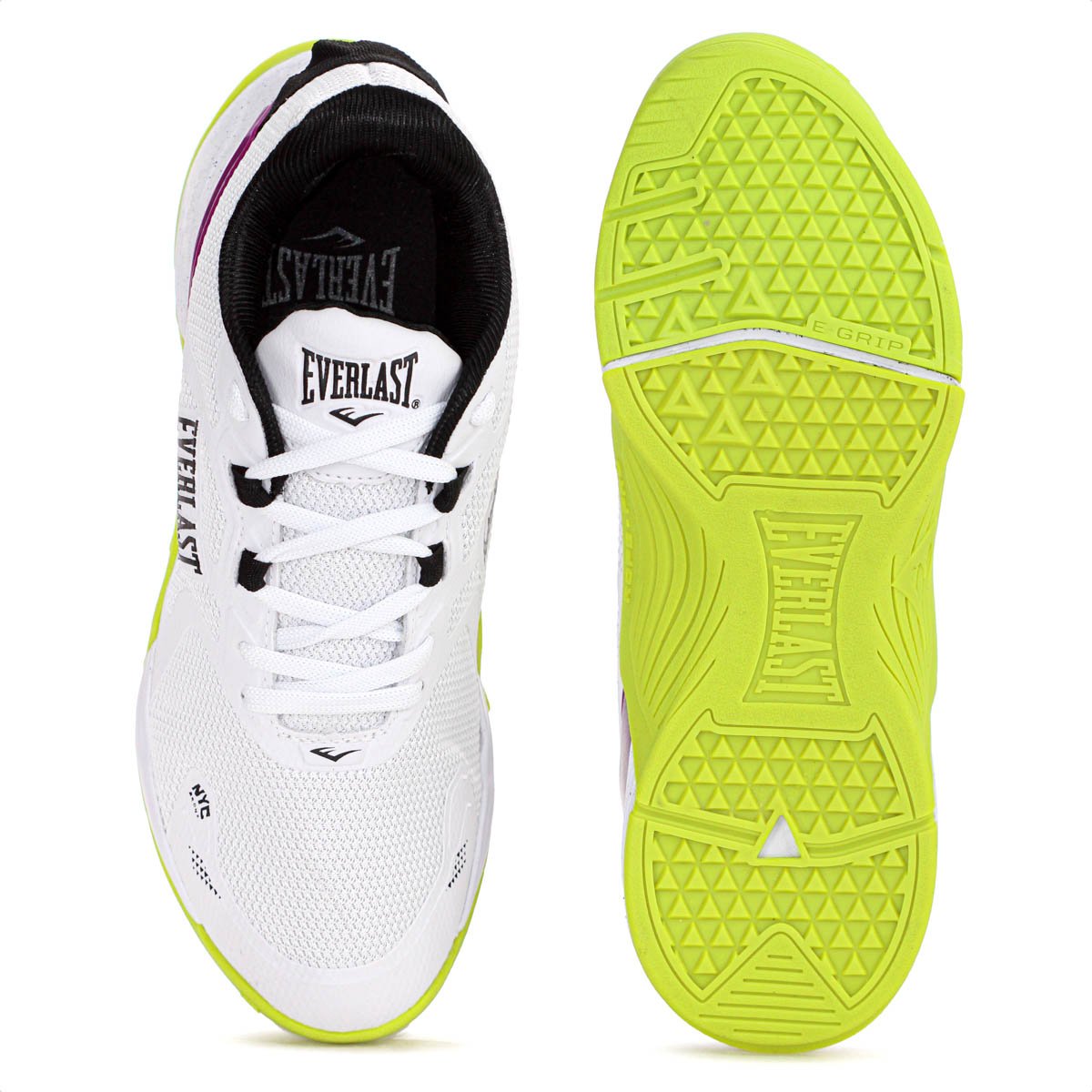 Tenis Everlast Climber Pro 3 Branco Roxo e Verde - Feminino Branco/Roxo/Verde 4