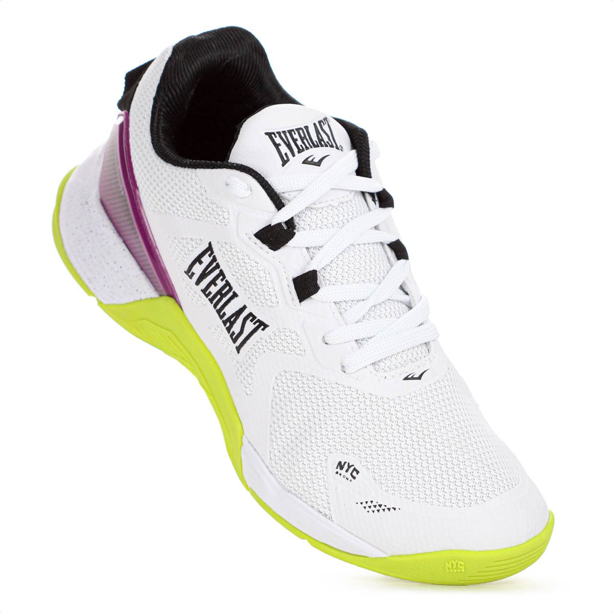 Tenis Everlast Climber Pro 3 Branco Roxo e Verde - Feminino Branco/Roxo/Verde 5