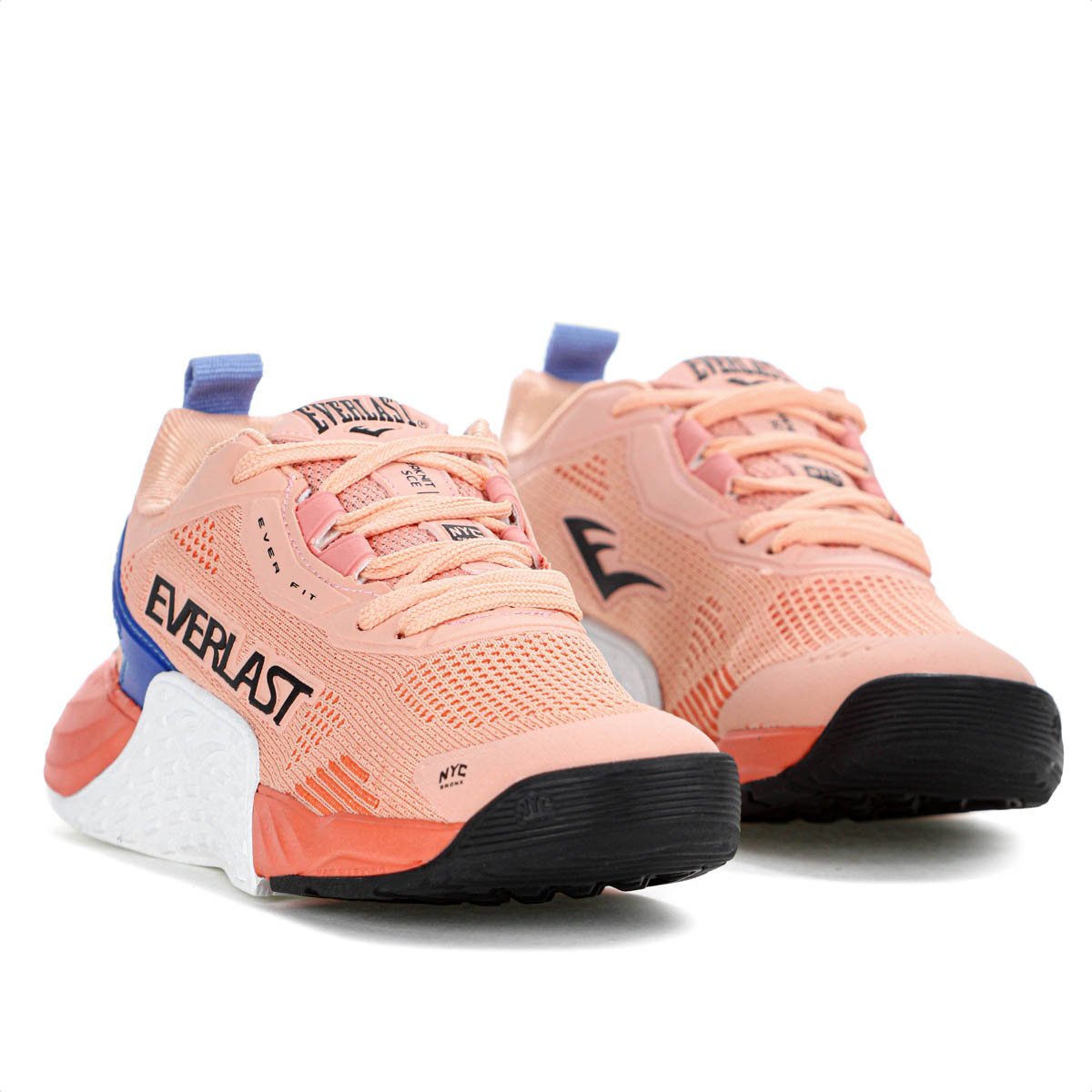 Tenis Everlast Climber Ultra Laranja Claro e Azul - Feminino  Laranja 3