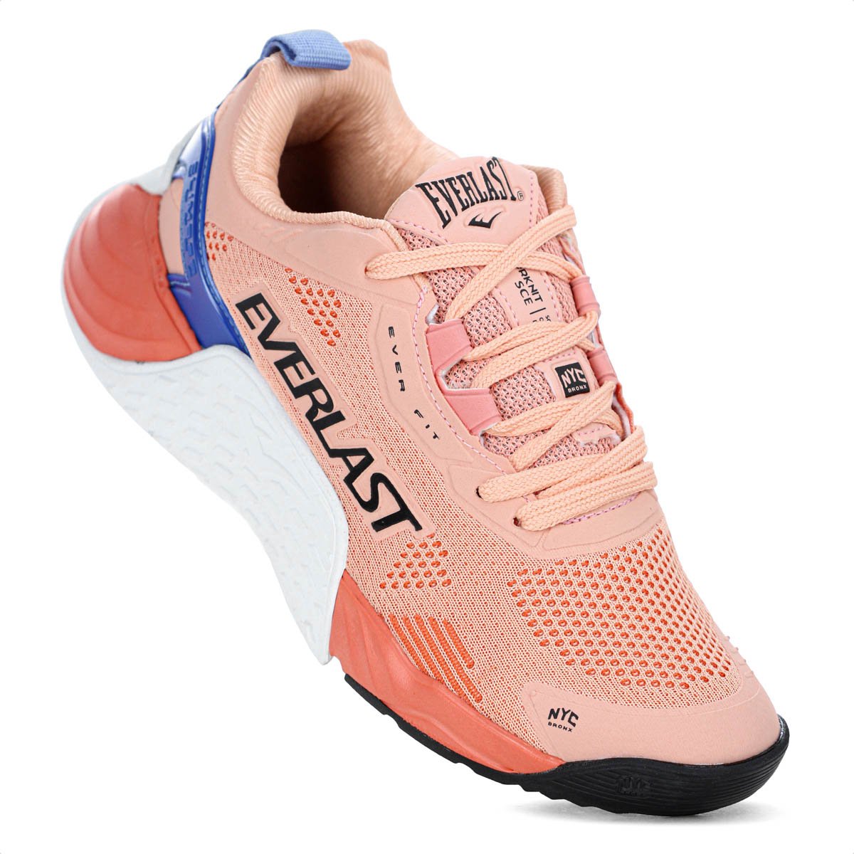 Tenis Everlast Climber Ultra Laranja Claro e Azul - Feminino  Laranja 5
