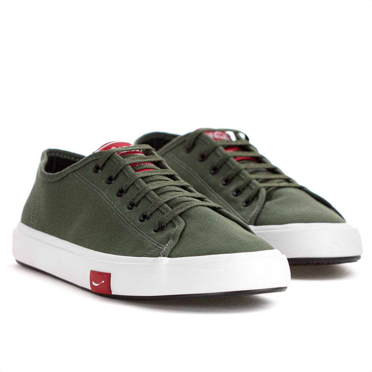 Tenis Coca Cola Resort Canvas Verde Oliva - Masculino Verde 3