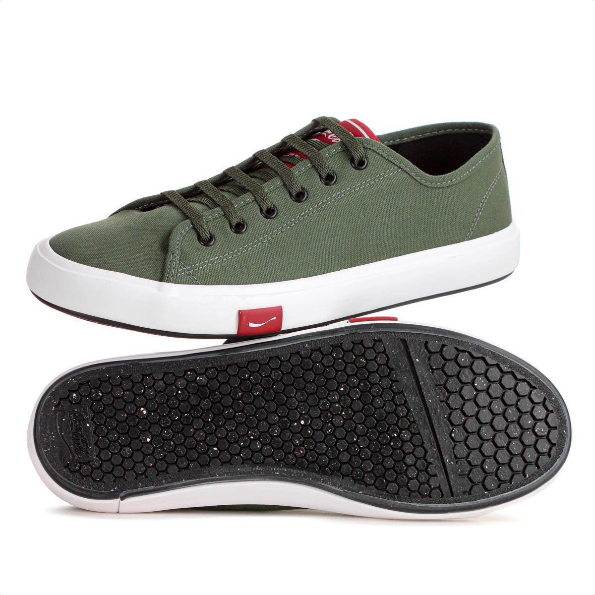 Tenis Coca Cola Resort Canvas Verde Oliva - Masculino Verde 9