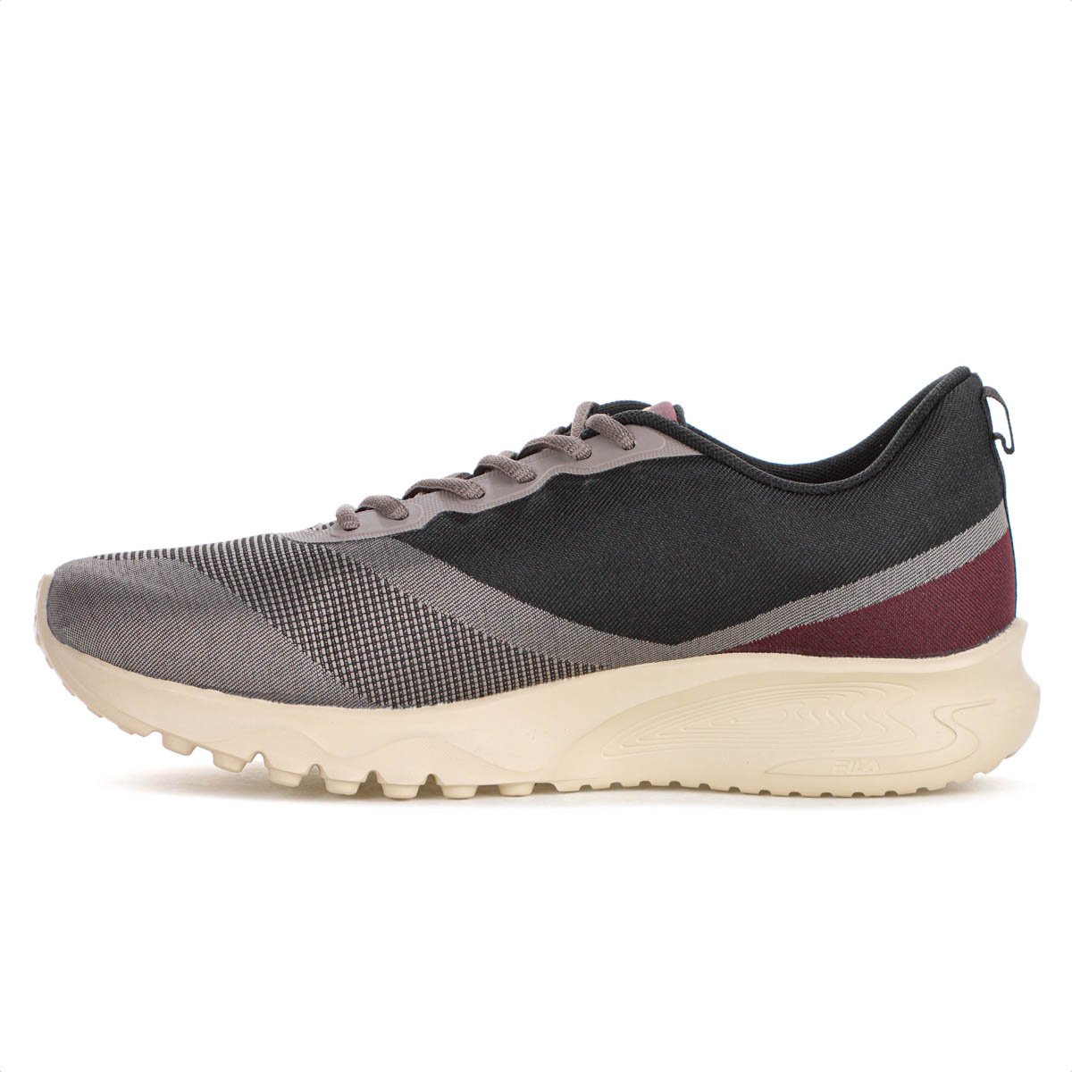 Tenis Fila Vector Preto Marrom e Bordo - Masculino Preto 2