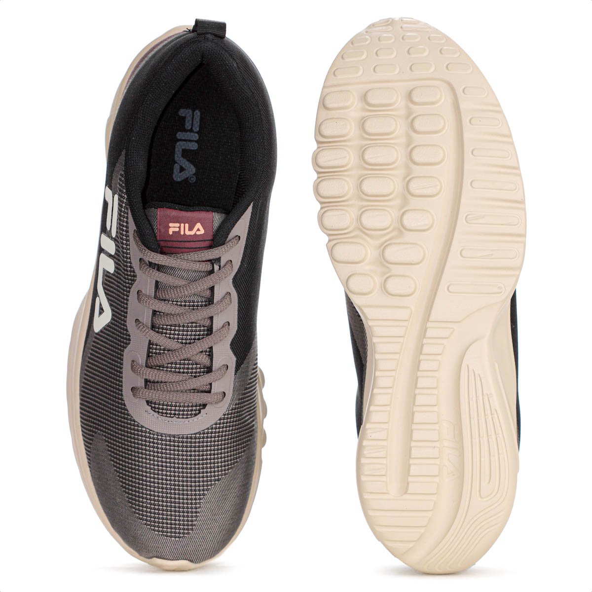 Tenis Fila Vector Preto Marrom e Bordo - Masculino Preto 4