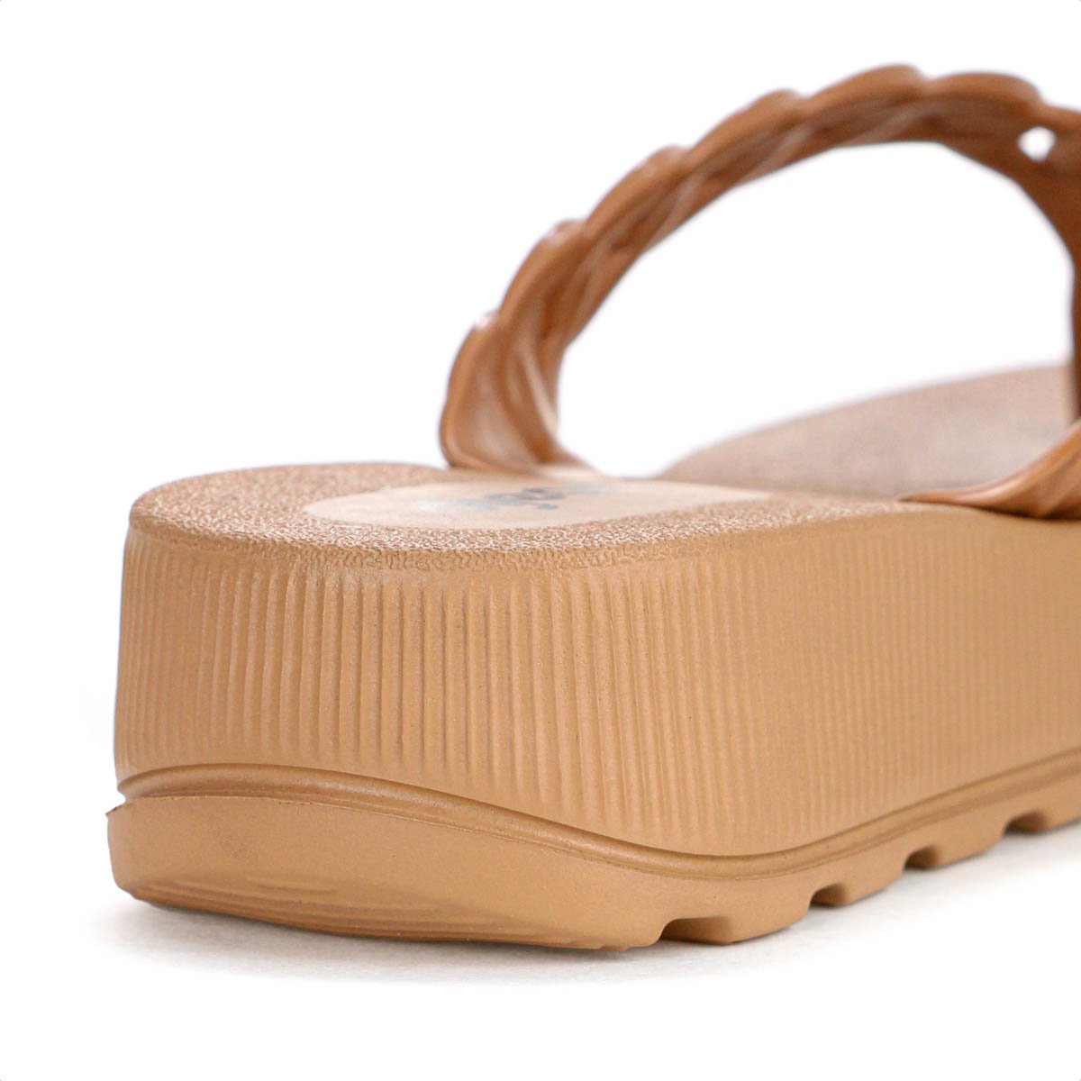 Chinelo Dijean Com Salto Corrente Marrom - Feminino Marrom 9