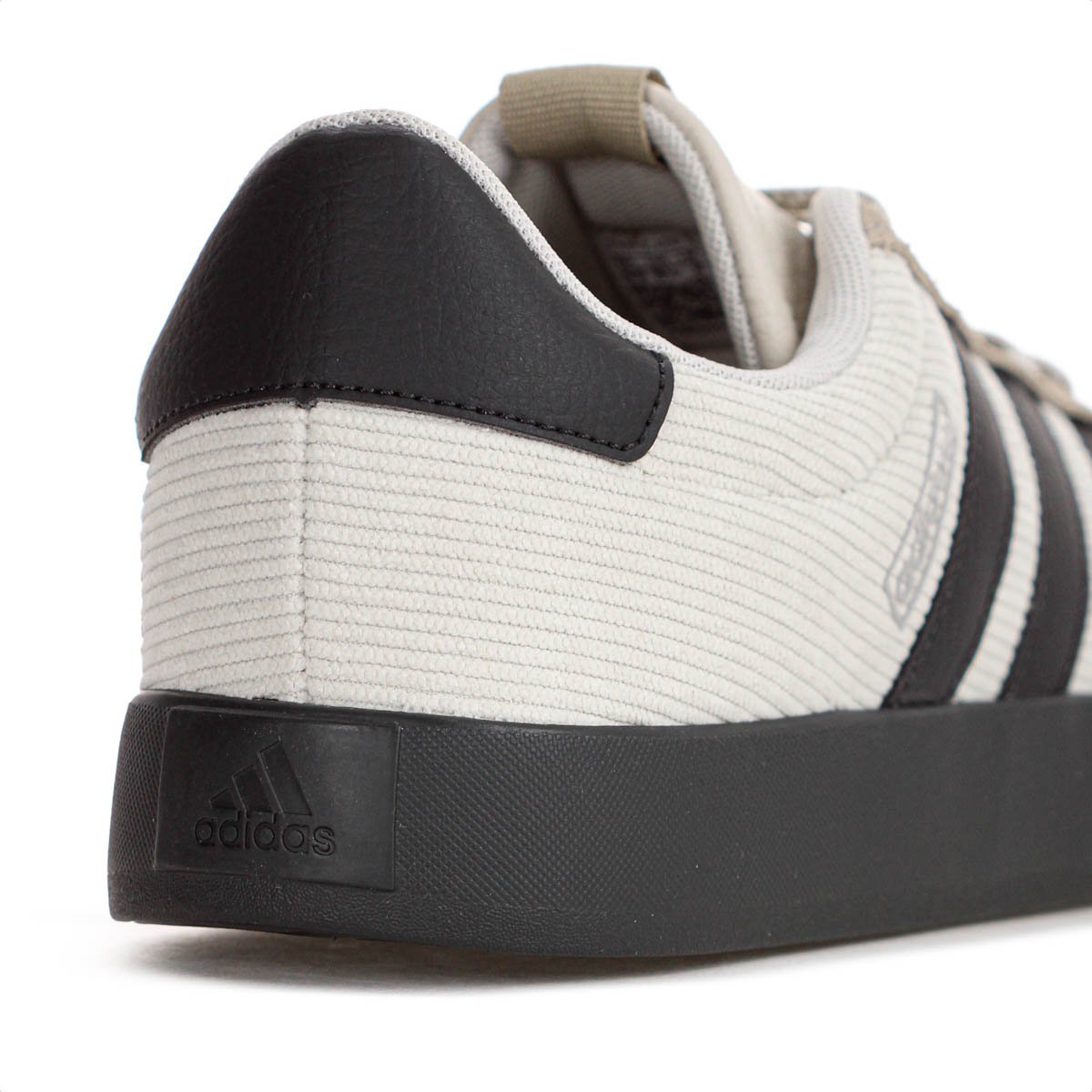 Tenis Adidas VL Court 3.0 Tecido Bege e Preto  - Masculino Bege/Preto 7