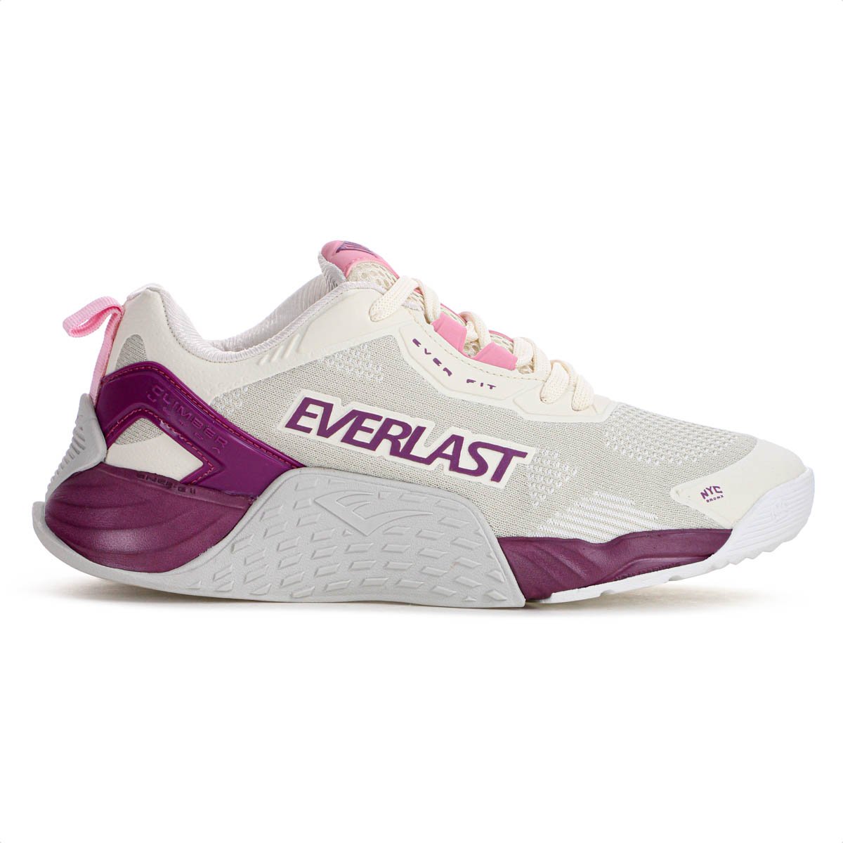 Tenis Everlast Climber Ultra Bege Roxo e Rosa - Feminino