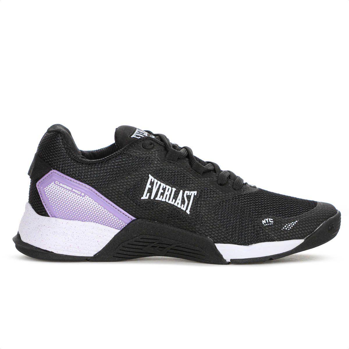 Tenis Everlast Climber Pro 3 Preto e Lilas - Feminino