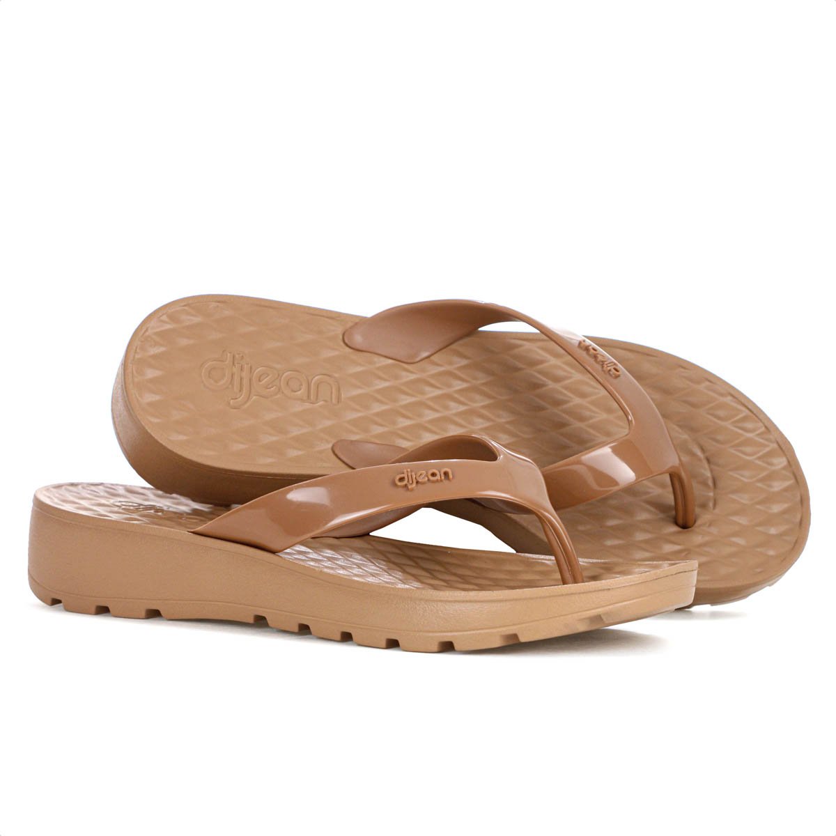 Chinelo Dijean Tira Evernizada 282 Marrom - Feminino Marrom 10