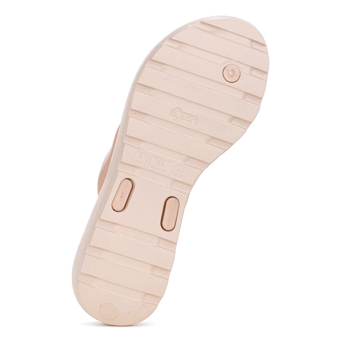 Chinelo Dijean Tira Evernizada 282 Nude Claro - Feminino Bege 6