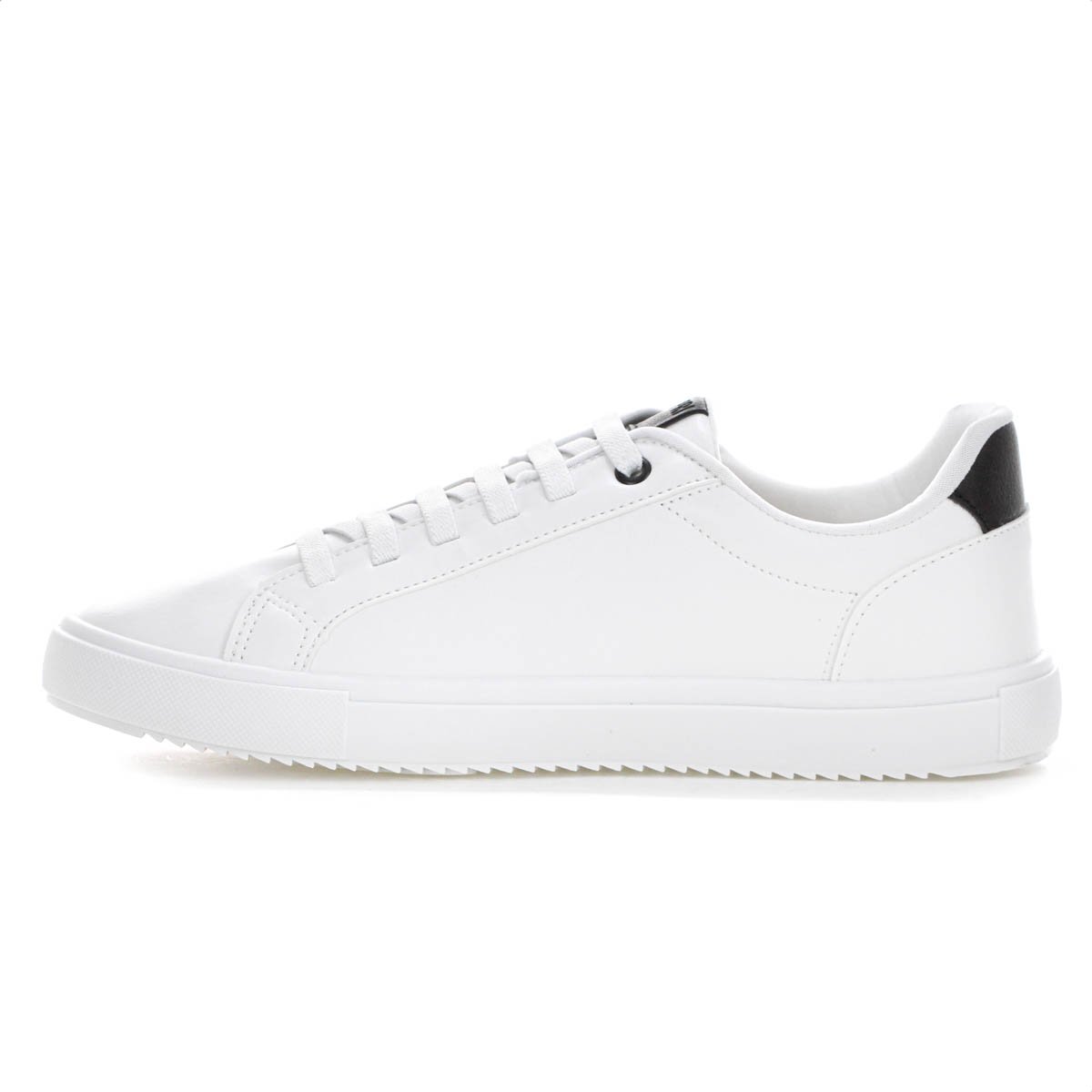 Tenis Anacapri Detalhe Onda Branco e Preto - Feminino Branco 2