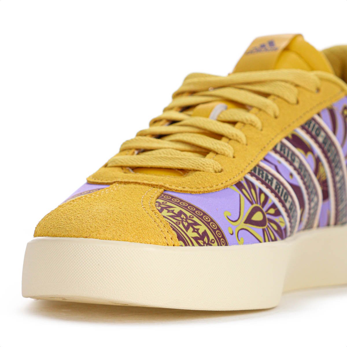 Tenis Adidas Farm Rio VL Court 3.0 Amarelo e Lilas - Feminino Amarelo 6