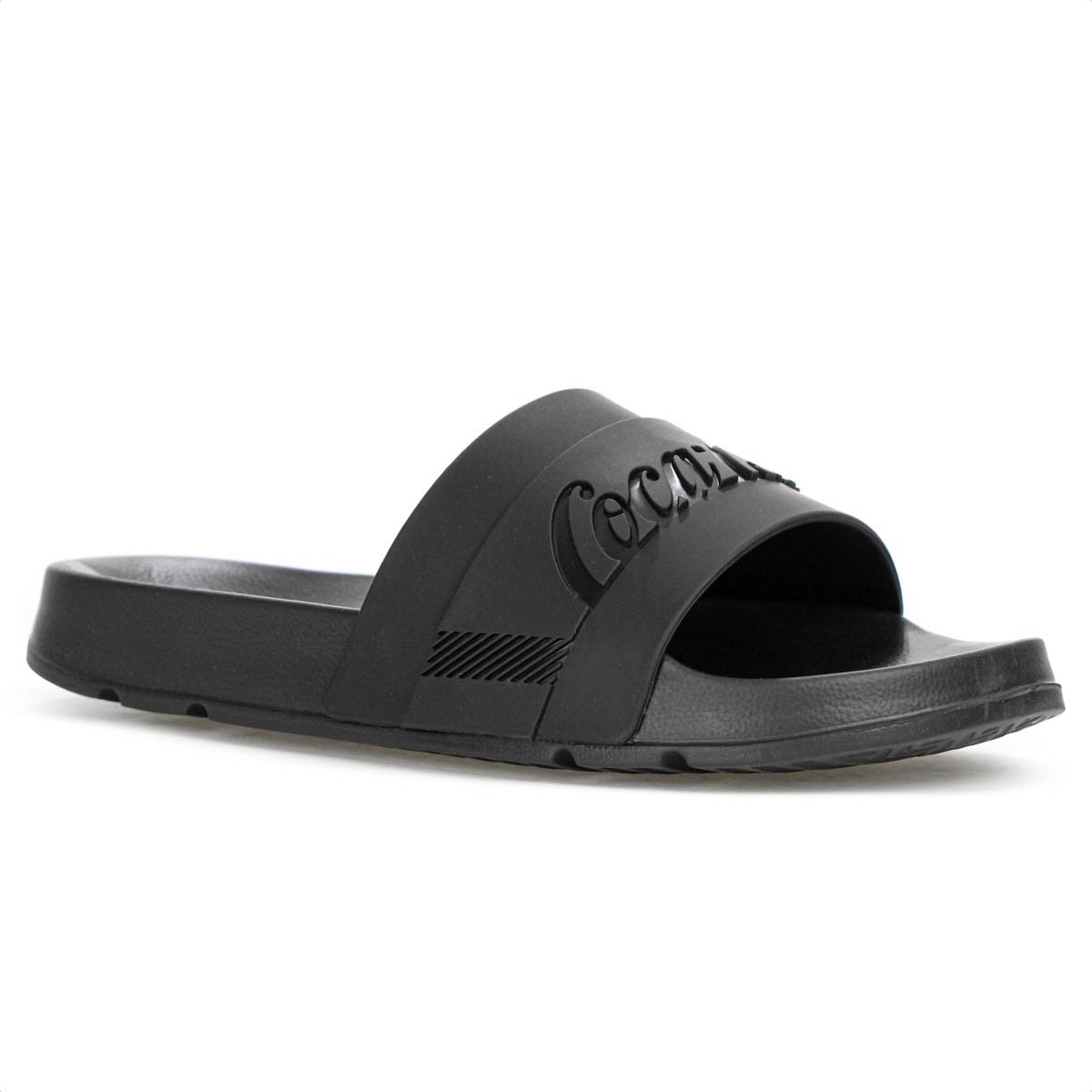Chinelo Coca Cola Slide Injetado Preto - Masculino