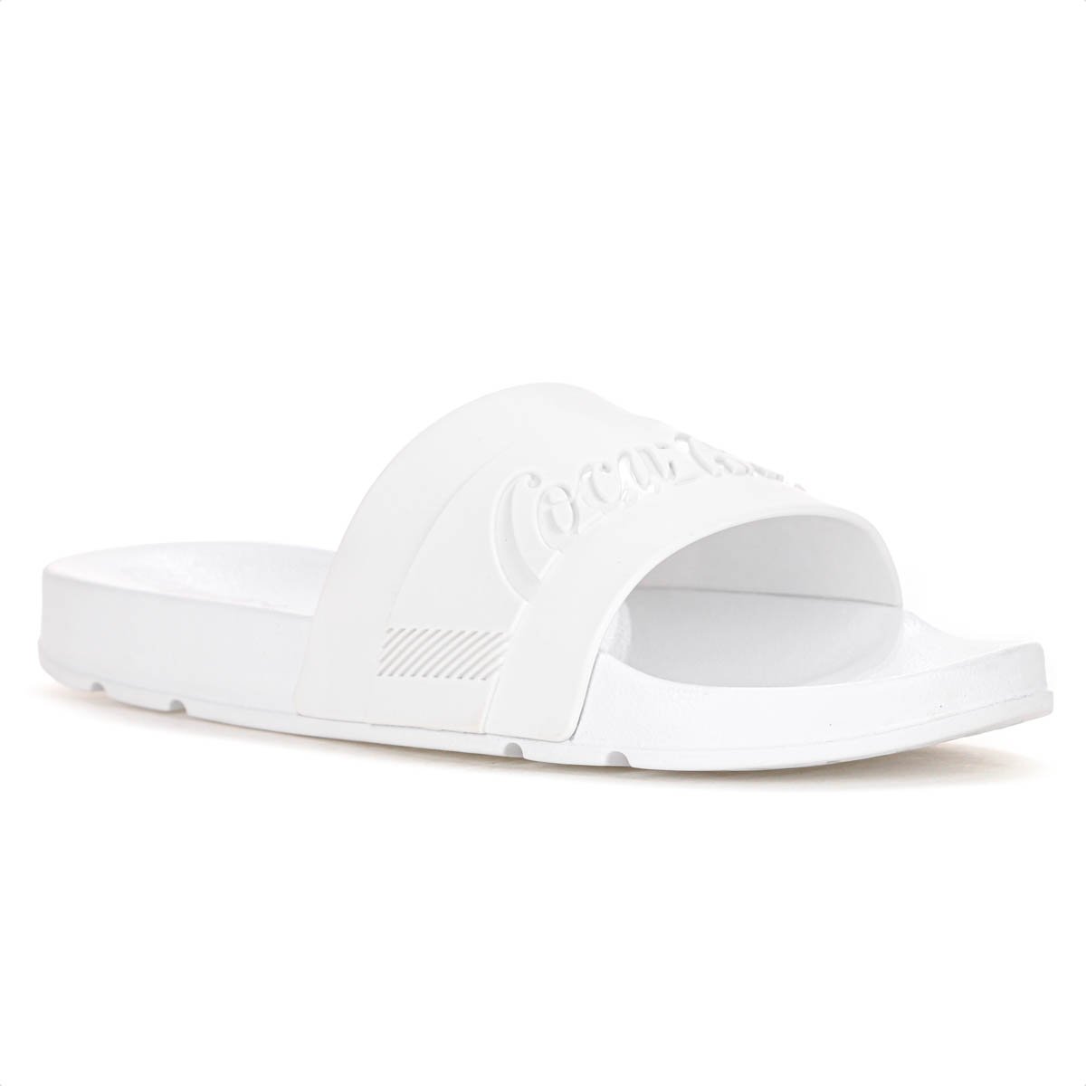 Chinelo Coca Cola Slide Injetado Branco  - Feminino   