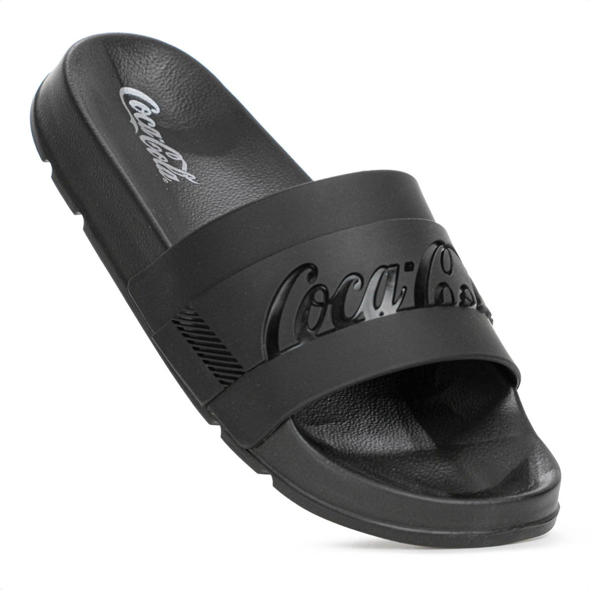 Chinelo Coca Cola Slide Injetado Preto - Feminino Preto 4