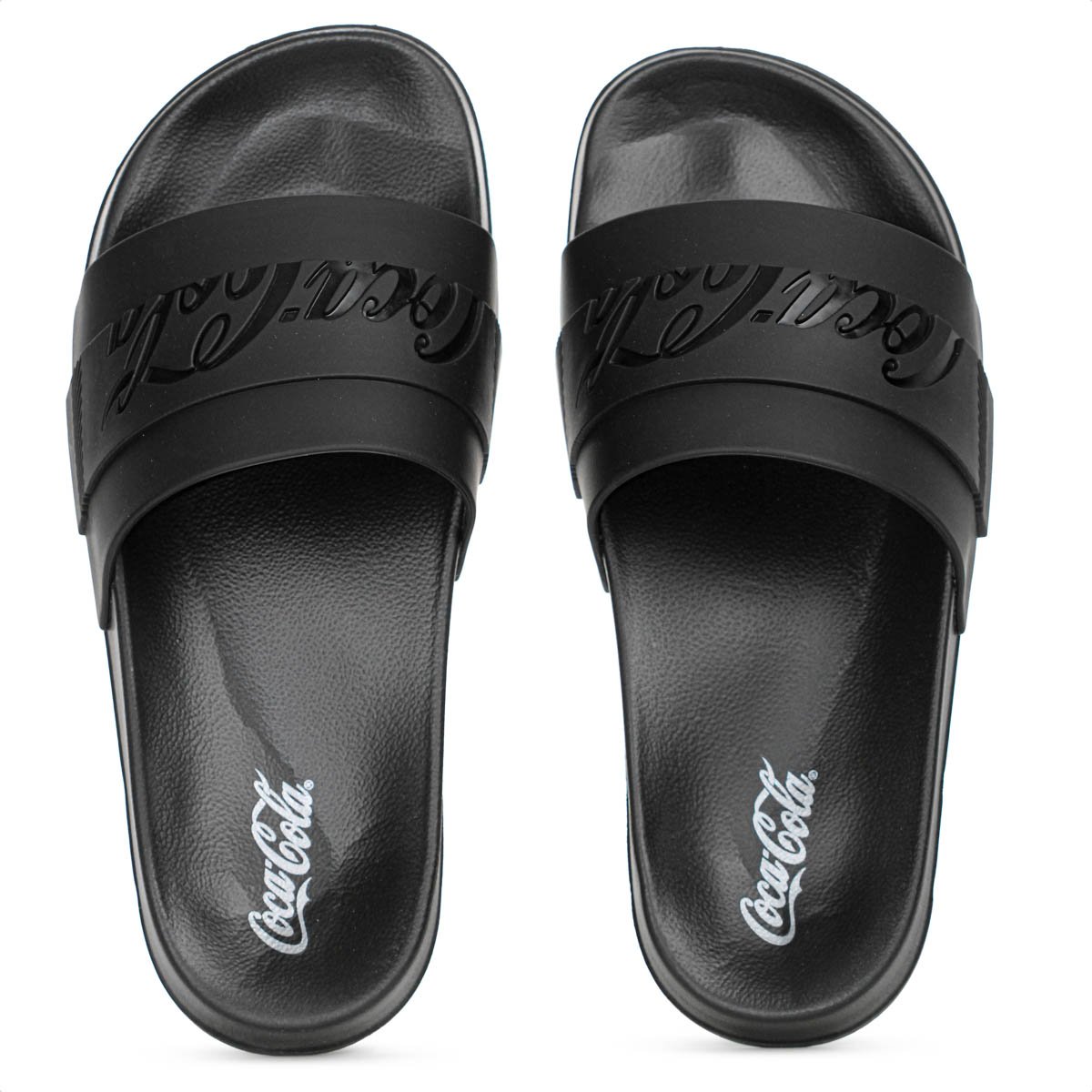 Chinelo Coca Cola Slide Injetado Preto - Feminino Preto 9