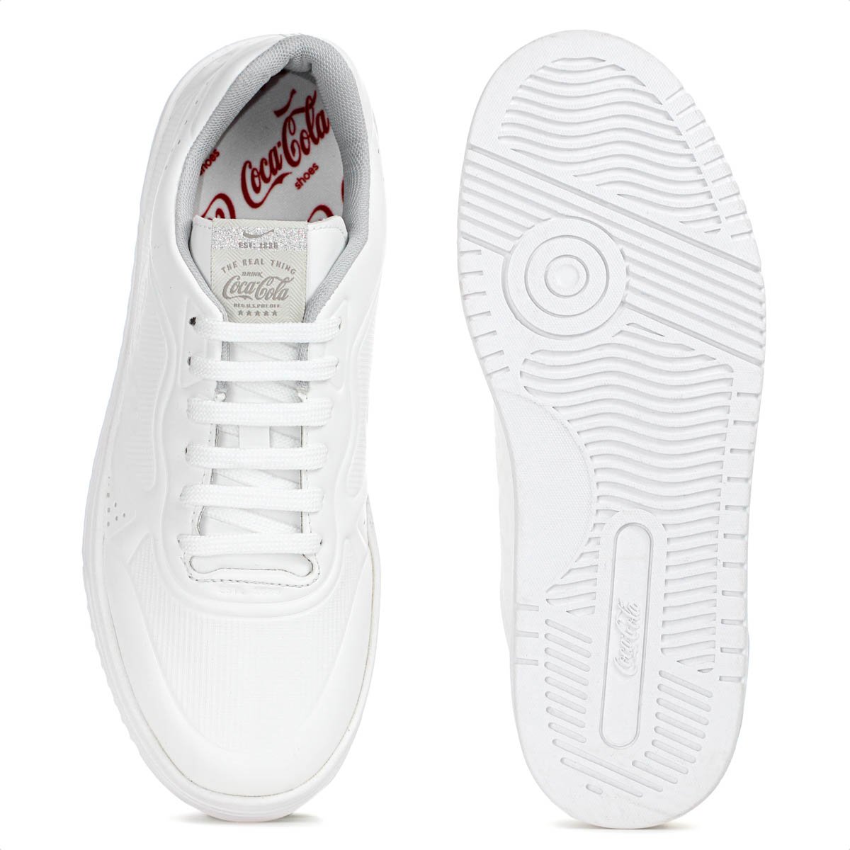 Tenis Coca Cola March Embossed Branco - Feminino Branco 4