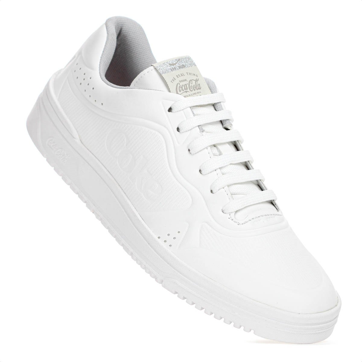 Tenis Coca Cola March Embossed Branco - Feminino Branco 5