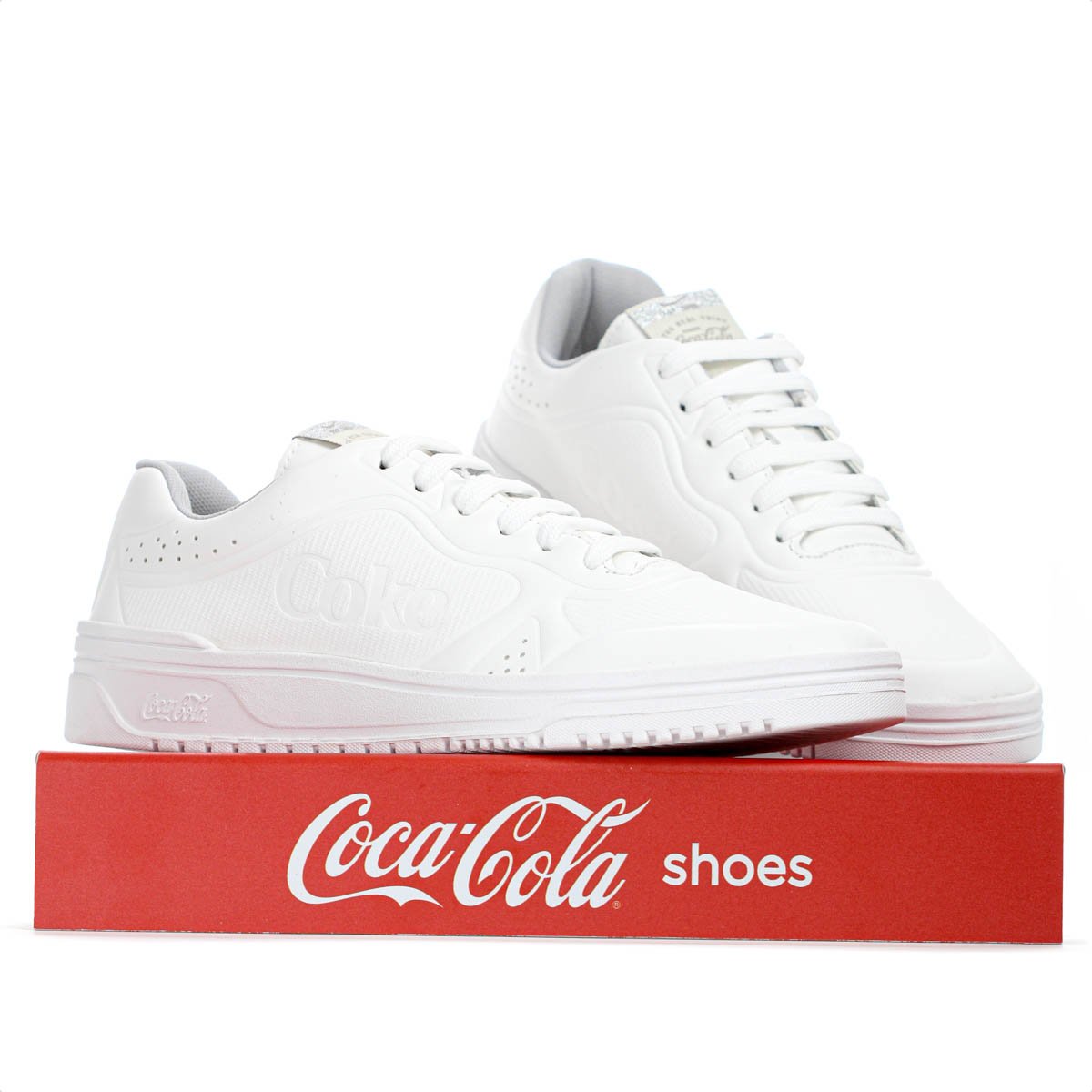 Tenis Coca Cola March Embossed Branco - Feminino Branco 8