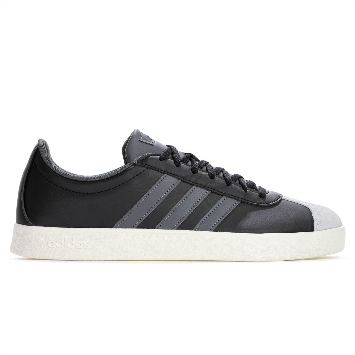 Tenis Adidas VL Court Base Preto e Cinza - Masculino