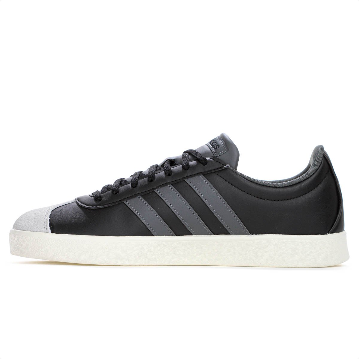 Tenis Adidas VL Court Base Preto e Cinza - Masculino Preto 2