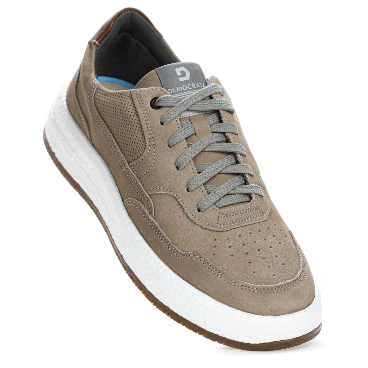Tenis Democrata Drake Pulse Nobuck Marrom Claro - Masculino Marrom 5