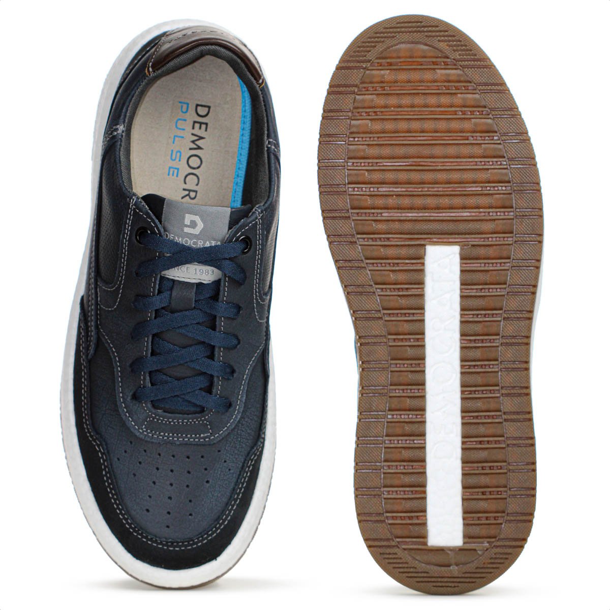 Tenis Democrata Drake Pulse Nobuck Azul Marinho - Masculino Azul Marinho 4