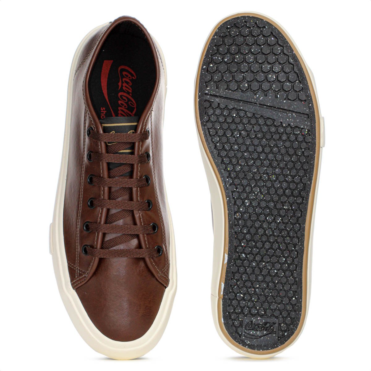 Tenis Coca Cola Resort Marrom Escuro - Masculino Marrom 4