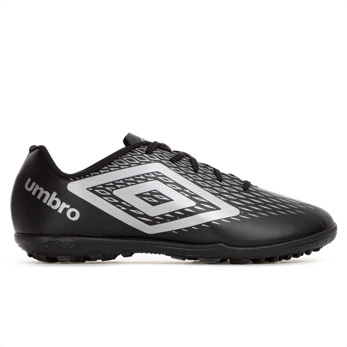 Chuteira Umbro Society X Diamond Preto e Cinza - Masculino