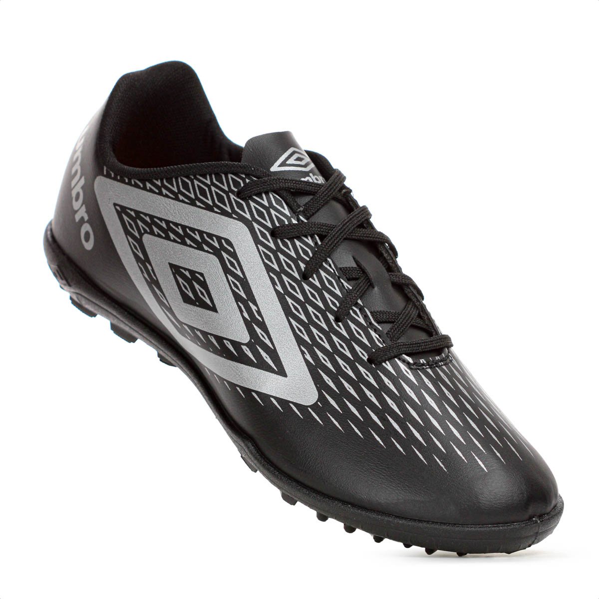 Chuteira Umbro Society X Diamond Preto e Cinza - Masculino Preto 5