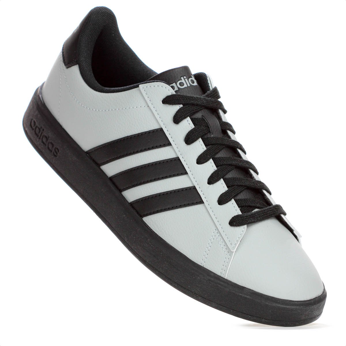 Tenis Adidas Grand Court 2.0 Cinza e Preto - Masculino Cinza 5