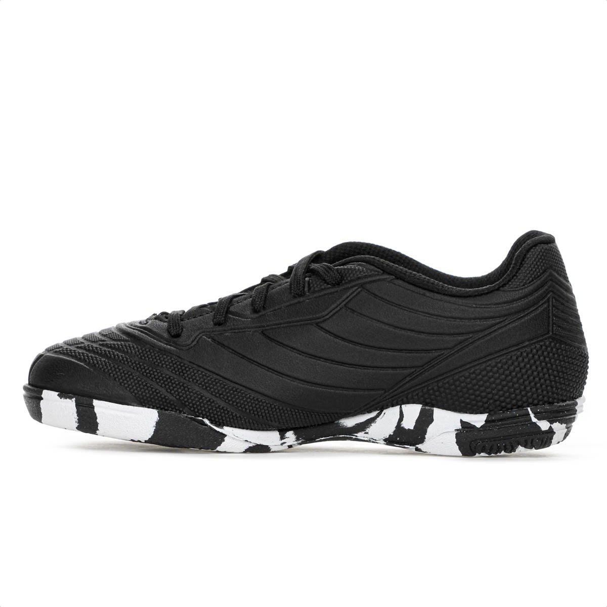 Chuteira Penalty Futsal Matis Kids XXI Preto Dourado e Branco - Infantil Preto 2