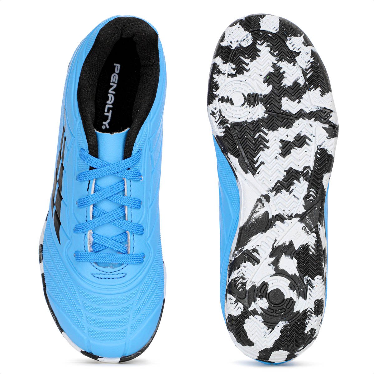 Chuteira Penalty Futsal Matis Kids XXI Azul e Preto - Infantil Azul 4