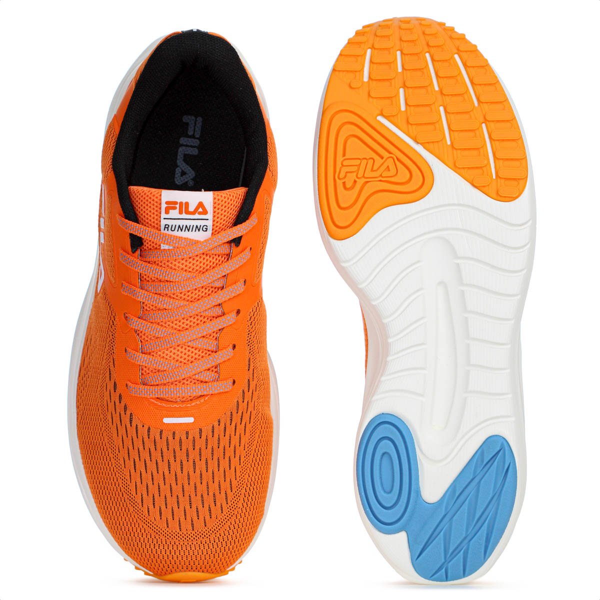 Tenis Fila Fastness Laranja Azul e Branco - Masculino Laranja 4