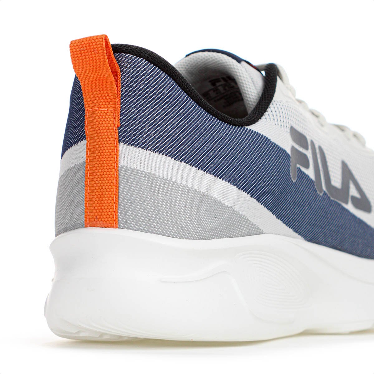 Tenis Fila Vector Branco Azul Marinho e Cinza - Masculino Branco 7