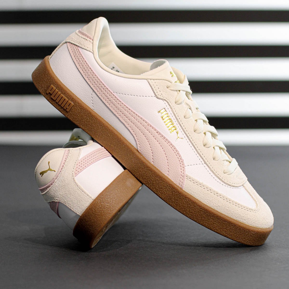 Tenis Puma Club II Era Branco Rosa e Off White - Feminino Branco 8