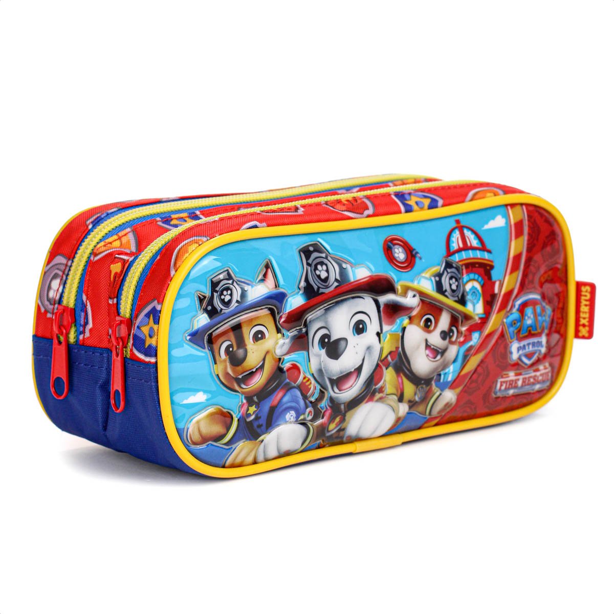 Estojo Duplo Xeryus Patrulha Canina 15296 Vermelho e Azul - Infantil 